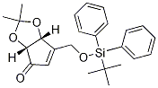 (3Ar,6ar)-6-((叔丁基二苯基甲硅烷基氧基)甲基)-2,2-二甲基-3ah-環(huán)戊并[d][1,3]二氧代l-4(6ah)-酮結(jié)構(gòu)式_303963-92-0結(jié)構(gòu)式