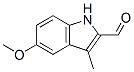 5-Methoxy-3-methyl-1H-indole-2-carbaldehyde Structure,30464-90-5Structure