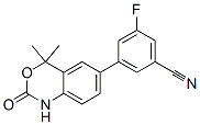 3-(4,4-Dimethyl-2-oxo-2,4-dihydro-1H-benzo[d][1,3]oxazin-6-yl)-5-fluorobenzonitrile Structure,304853-30-3Structure