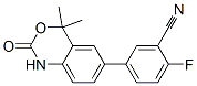 5-(4,4-Dimethyl-2-oxo-2,4-dihydro-1H-benzo[d][1,3]oxazin-6-yl)-2-fluorobenzonitrile Structure,304854-07-7Structure