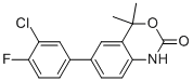 6-(3-Chloro-4-fluorophenyl)-4,4-dimethyl-1h-benzo[d][1,3]oxazin-2(4h)-one Structure,304854-45-3Structure