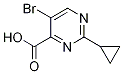 5-Bromo-2-cyclopropyl-4-pyrimidinecarboxylic acid Structure,304902-95-2Structure