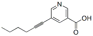 5-Hex-1-ynylnicotinic acid Structure,306935-31-9Structure