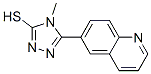 4-Methyl-5-quinolin-6-yl-4H-1,2,4-triazole-3-thiol Structure,306935-38-6Structure