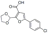 5-(4-Chlorophenyl)-2-(1,3-dioxolan-2-yl)-3-furoic acid Structure,306936-13-0Structure