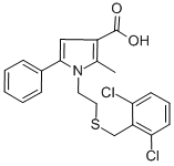 1-(2,6-DIchlorobenzyl)thioethyl-2-methyl-5-phenylpyrrole-3-carboxylic acid Structure,306936-26-5Structure