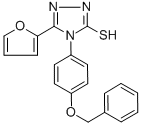 4-[4-(Benzyloxy)phenyl]-5-(2-furyl)-4h-1,2,4-triazole-3-thiol Structure,306936-84-5Structure