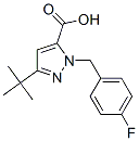 3-(Tert-butyl)-1-(4-fluorobenzyl)-1H-pyrazole-5-carboxylic acid Structure,306937-03-1Structure