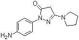 1-(4-Aminophenyl)-3-(1-pyrrolidino)-5-pyrazolone Structure,30707-77-8Structure