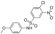 4-Chloro-N-(4-methoxy-phenyl)-3-nitro-benzenesulfonamide Structure,30751-26-9Structure