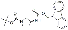 (S)-N-Boc-3-N-Fmoc-氨基吡咯烷結(jié)構(gòu)式_307531-88-0結(jié)構(gòu)式