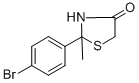 2-(4-Bromophenyl)-2-methylthiazolidin-4-one Structure,309294-12-0Structure