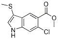 Methyl6-chloro-3-(methylthio)-1h-indole-5-carboxylate Structure,309915-20-6Structure