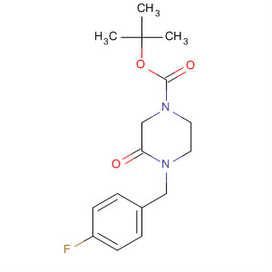 4-(4-氟-芐基)-3-氧代-哌嗪-1-羧酸叔丁酯結(jié)構(gòu)式_309915-36-4結(jié)構(gòu)式