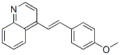 (E)-4-(4-甲氧基苯乙烯基)喹啉結構式_31059-69-5結構式