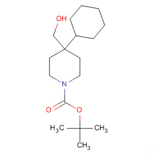 4-Cyclohexyl-4-(hydroxymethyl)-n-(tert-butoxycarbonyl)piperidine Structure,312638-87-2Structure