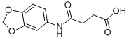 N-benzo[1,3]dioxol-5-yl-succinamic acid Structure,313393-56-5Structure