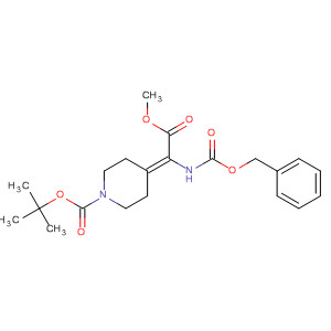 Tert-butyl 4-(1-(benzyloxycarbonyl)-2-methoxy-2-oxoethylidene)piperidine-1-carboxylate Structure,313491-20-2Structure