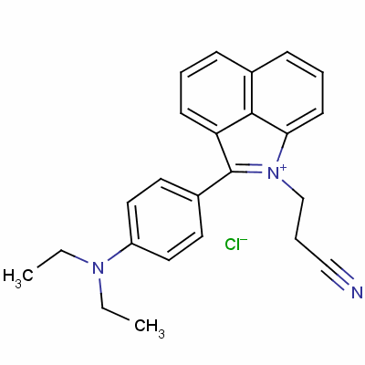 1-(2-Cyanoethyl)-2-[4-(diethylamino)phenyl]benz[cd]indolium chloride Structure,31354-66-2Structure