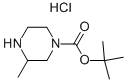 3-Methyl-1-piperazinecarboxylic acid 1,1-dimethylethyl ester hydrochloride Structure,313657-42-0Structure