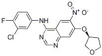 N-(3-氯-4-氟苯基)-6-硝基-7-[[(3S)-四氫-3-呋喃]氧基]-4-喹唑啉胺結(jié)構(gòu)式_314771-88-5結(jié)構(gòu)式