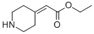 Piperidin-4-ylidene-acetic acid ethyl ester Structure,315203-51-1Structure