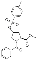 N-苯甲?；?反式-4-對甲苯磺酰氧基-L-脯氨酸甲酯結(jié)構(gòu)式_31560-21-1結(jié)構(gòu)式