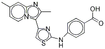 4-[[4-(2,7-Dimethylimidazo[1,2-a]pyridin-3-yl)-2-thiazolyl]amino]benzoic acid Structure,315704-15-5Structure