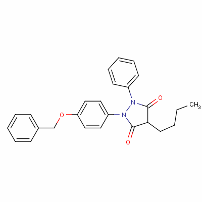 4-Butyl-1-phenyl-2-[4-(phenylmethoxy)phenyl]pyrazolidine-3,5-dione Structure,31603-00-6Structure