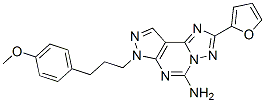 2-(2-呋喃基)-7-[3-(4-甲氧基苯基)丙基]-7H-吡唑并[4,3-e][1,2,4]噻唑并[1,5-c]嘧啶-5-胺結(jié)構(gòu)式_316173-57-6結(jié)構(gòu)式