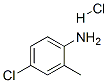 4-Chloro-o-toluidine hydrochloride Structure,3165-93-3Structure