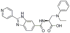 3-(乙基苯基氨基)-n-[[2-(4-吡啶)-1H-苯并咪唑-6-基]羰基]-L-丙氨酸結構式_316833-27-9結構式