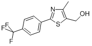 (4-Methyl-2-[4-(trifluoromethyl)phenyl]-1,3-thiazol-5-yl)methanol Structure,317318-96-0Structure