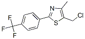 Thiazole, 5-(chloromethyl)-4-methyl-2-[4-(trifluoromethyl)phenyl]- Structure,317318-97-1Structure