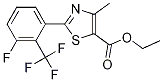 Ethyl 2-[3-fluoro-(trifluoromethyl)phenyl]-4-methyl-thiazole-5-carboxylate Structure,317319-21-4Structure