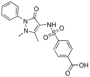 4-(1,5-Dimethyl-3-oxo-2-phenyl-2,3-dihydro-1H-pyrazol-4-ylsulfamoyl)-benzoic acid Structure,31816-70-3Structure