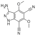 1H-Indazole-5,7-dicarbonitrile, 3-amino-4,6-dimethoxy- Structure,31954-77-5Structure