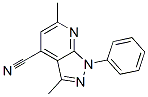 1H-pyrazolo[3,4-b]pyridine-4-carbonitrile, 3,6-dimethyl-1-phenyl- Structure,319923-88-1Structure