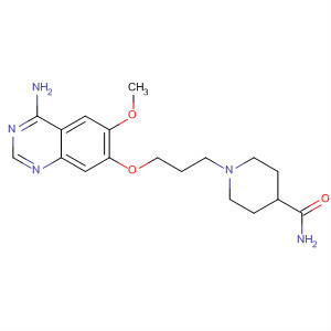 4-Amino-7-[3-(4-carbamoylpiperidin-1-yl)propoxy]-6-methoxyquinazoline Structure,320366-31-2Structure