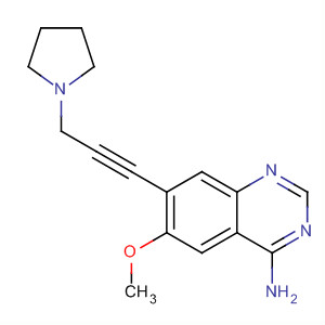 4-Amino-6-methoxy-7-[(3-pyrrolidin-1-yl)-1-propynyl]quinazoline Structure,320366-37-8Structure