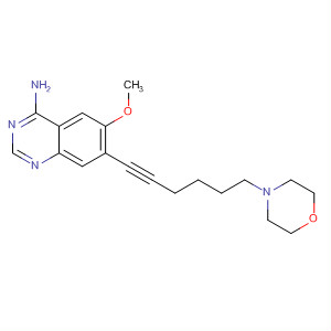 4-Amino-6-methoxy-7-(6-morpholino-1-hexynyl)quinazoline Structure,320366-40-3Structure