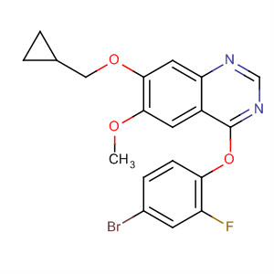 4-(4-Bromo-2-fluorophenoxy)-7-cyclopropylmethoxy-6-methoxyquinazoline Structure,320366-45-8Structure