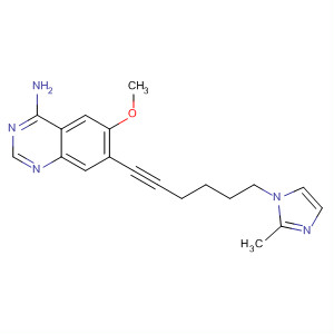 4-Amino-6-methoxy-7-[6-(2-methylimidazol-1-yl)-1-hexynyl]quinazoline Structure,320366-86-7Structure