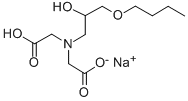 N-(3-n-Butoxy-2-hydroxypropyl)iminodiacetic Acid Monosodium Salt Structure,32046-75-6Structure