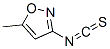 5-Methyl-3-isoxazolyl isothiocyanate Structure,321309-33-5Structure