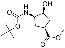 (1R,2S,4S)-N-Boc-1-amino-2-hydroxycyclopentane-4-carboxylic acid methyl ester Structure,321744-14-3Structure