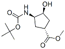 (1R,2S,4R)-N-Boc-1-amino-2-hydroxycyclopentane-4-carboxylic acid methyl ester Structure,321744-17-6Structure