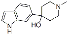 4-(1H-indol-6-yl)-1-methyl-piperidin-4-ol Structure,321744-84-7Structure