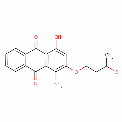 9,10-Anthracenedione, 1-amino-4-hydroxy-2-(3-hydroxybutoxy)- Structure,3224-15-5Structure