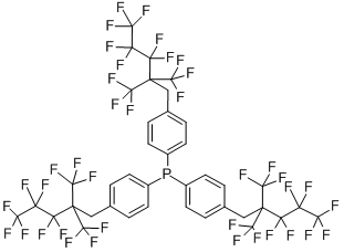 Tris[4-(2,2-bis(trifluoromethyl)-1H,1H,2H,2H-perfluoropentyl)phenyl]phosphine Structure,322647-82-5Structure